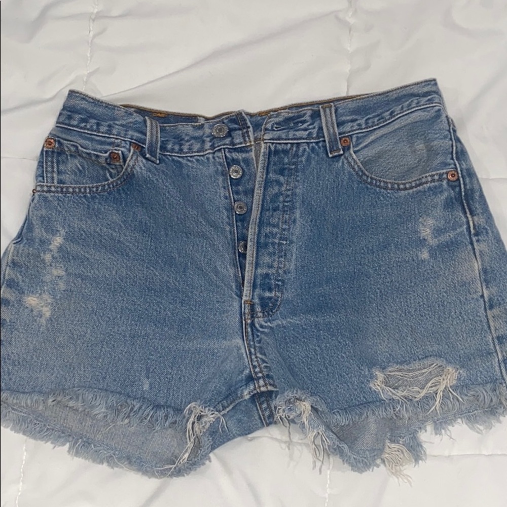 Levi’s vintage 501 cut off denim shorts
